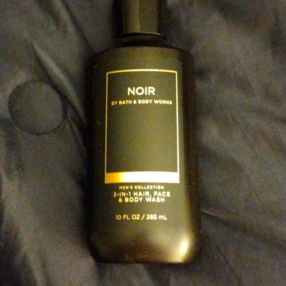 Noir men's shampoo and conditioner and face wash all in one